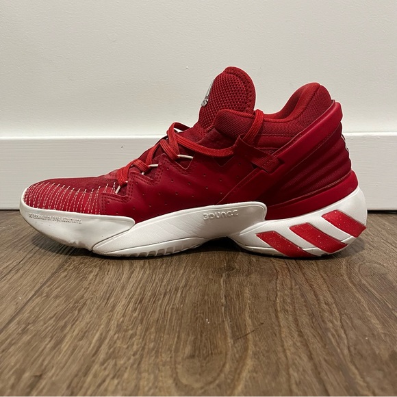 Adidas D.O.N. Issue 2 Red/White Men's Basketball Sneaker Size 10 - Picture 7 of 10